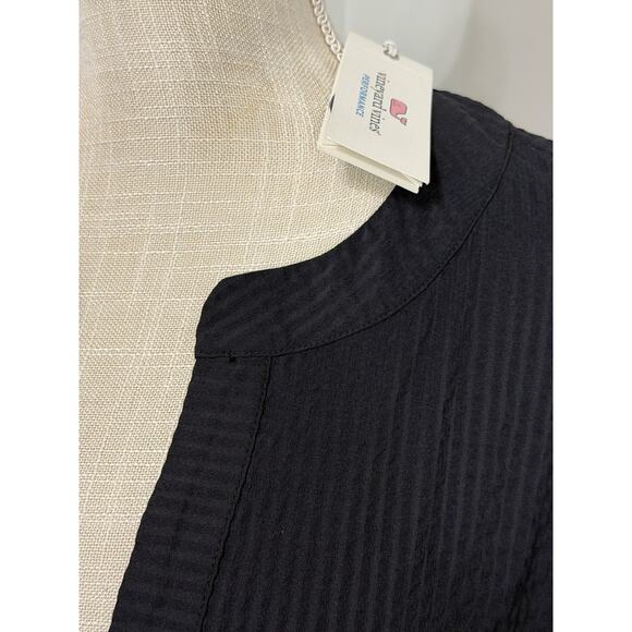 NEW Vineyard Vines Seastitch Margo Shirt Dress Nautical Black Size XL NWT $148 - Picture 2 of 3